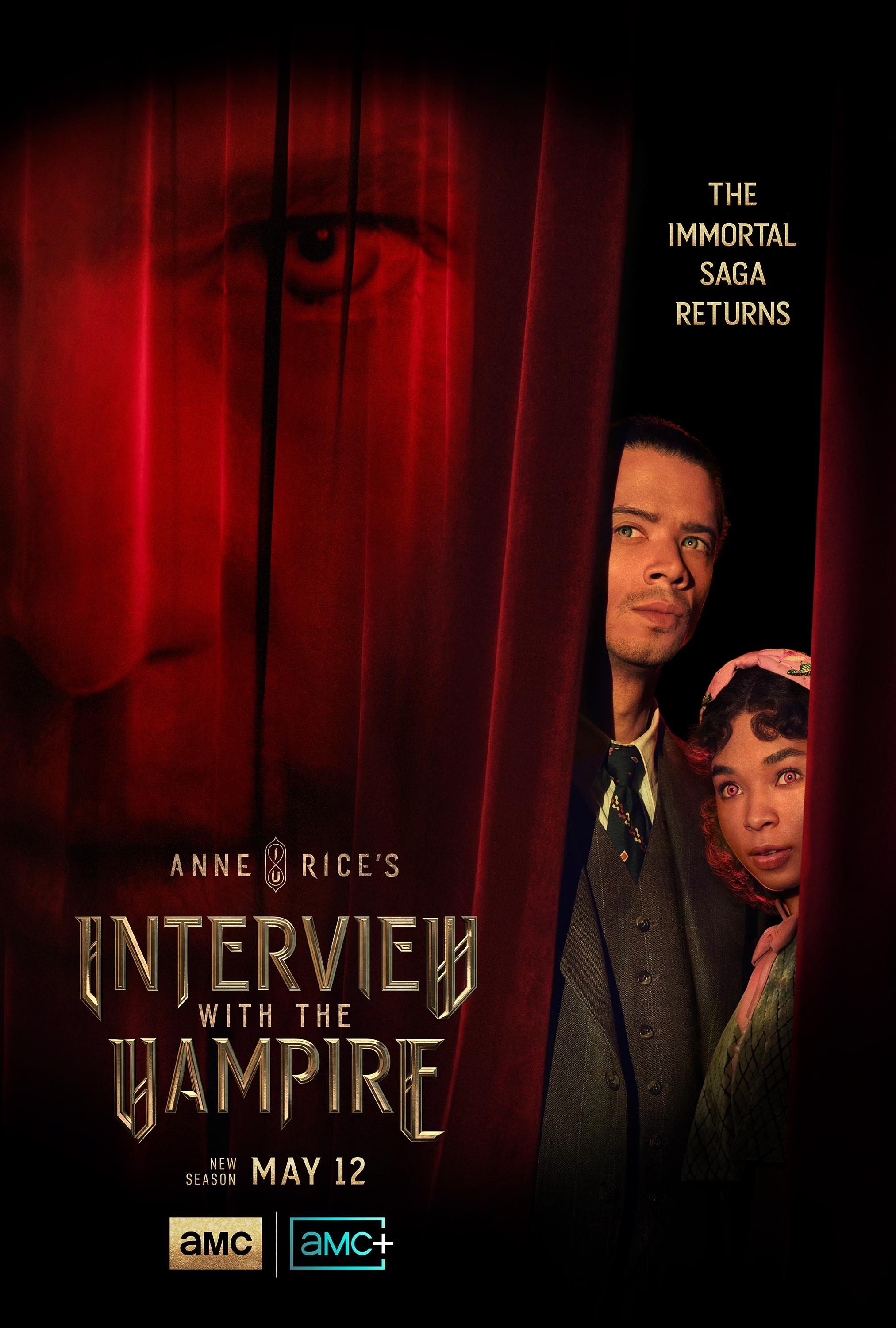 Delainey Hayles, Sam Reid, and Jacob Anderson in Interview with the Vampire (2022)