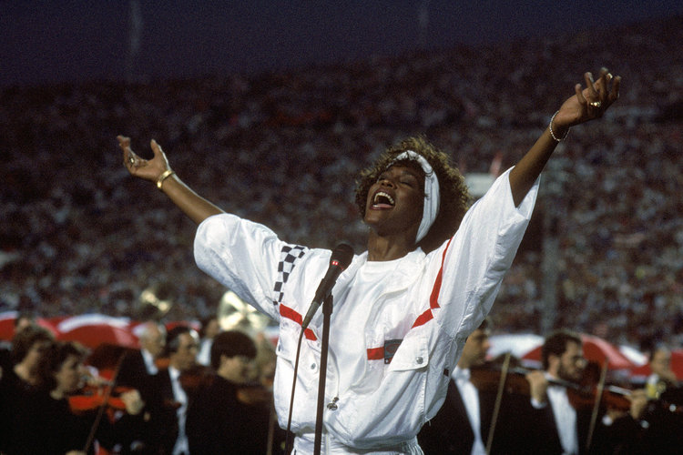 Whitney Houston in Super Bowl XXV (1991)