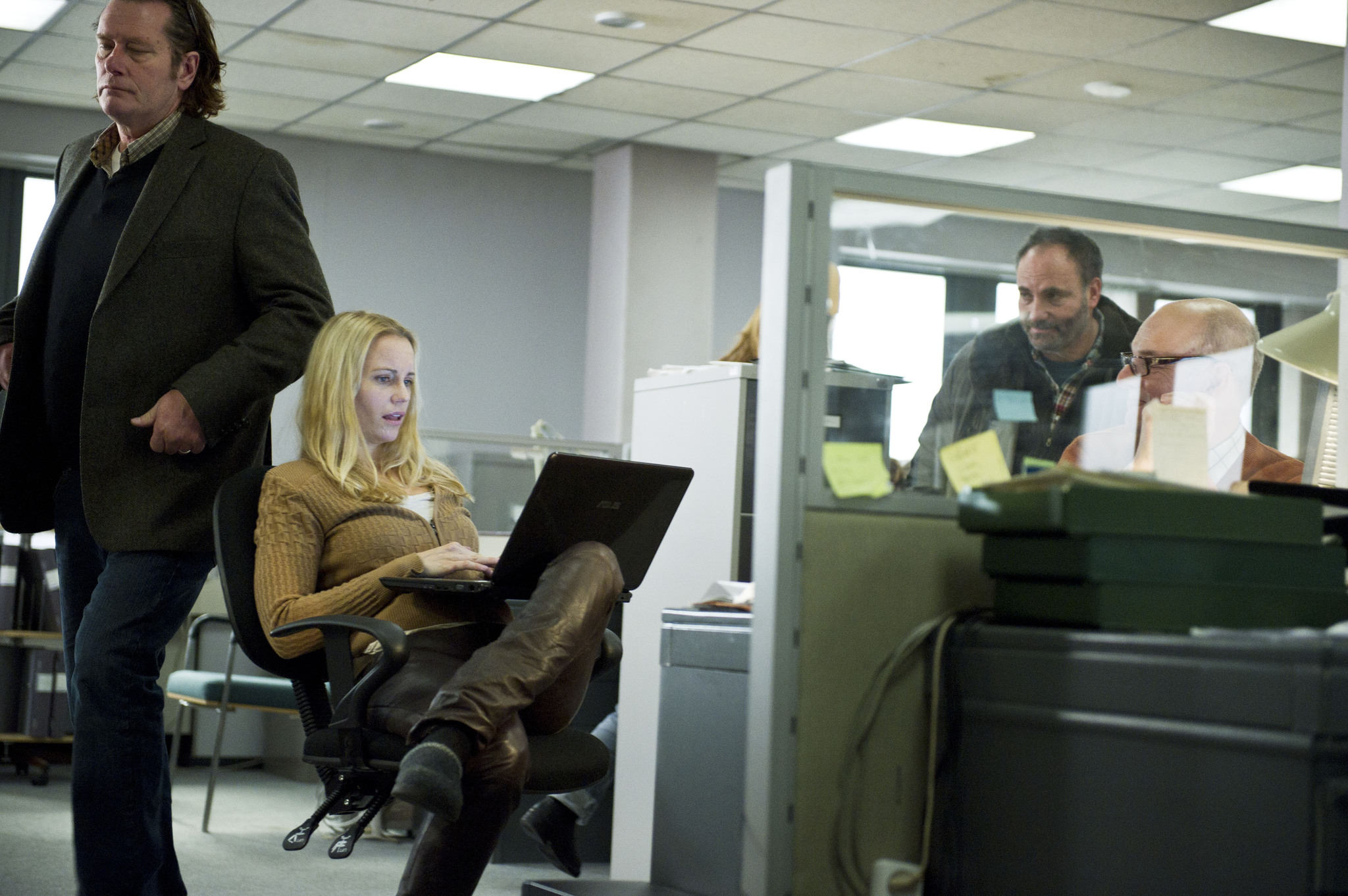 Kim Bodnia, Sofia Helin, Dag Malmberg, and Frederik Nilsson in The Bridge (2011)