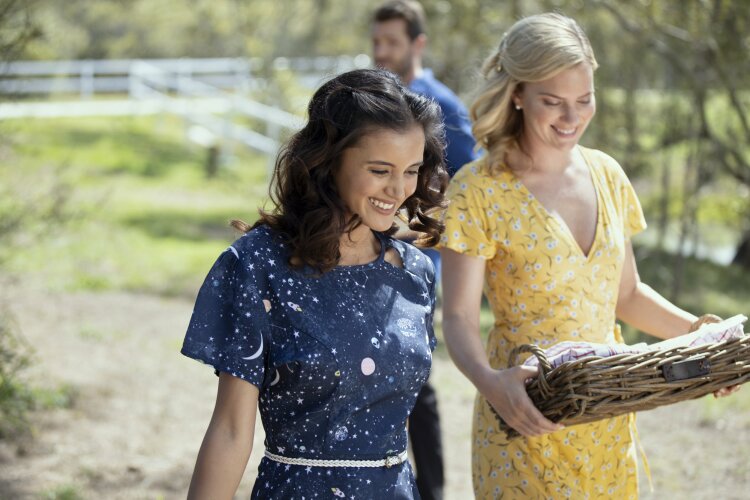 Cindy Busby and Naomi Sequeira in Hearts Down Under (2020)