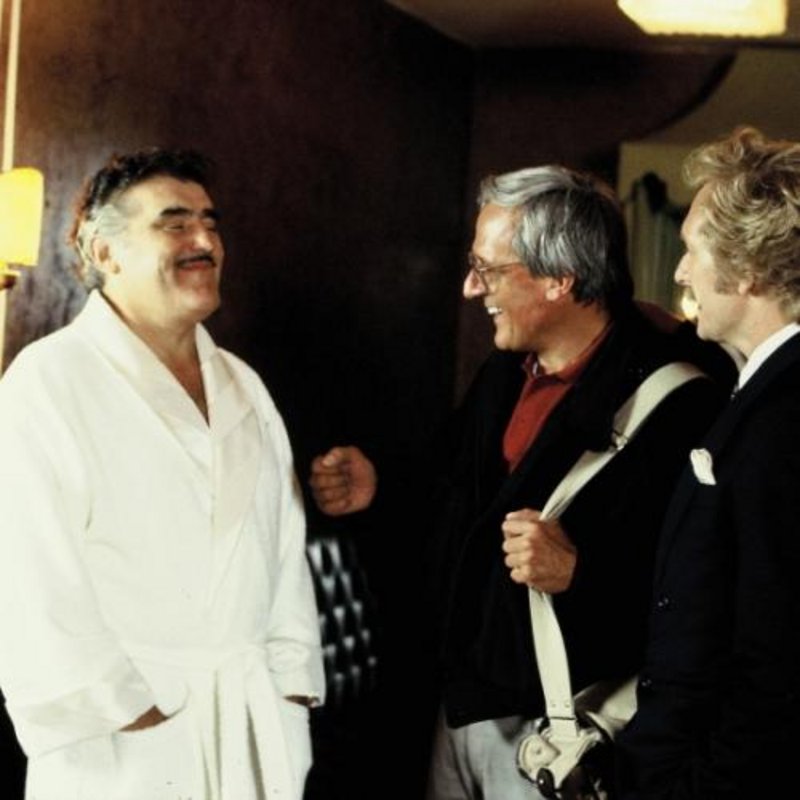 Mario Adorf, Dieter Hildebrandt, and Franz-Xaver Kroetz in Kir Royal (1986)