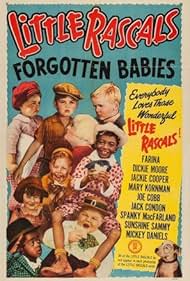 Bobbie 'Cotton' Beard, Matthew 'Stymie' Beard, Tommy Bond, John 'Uh huh' Collum, Dorothy DeBorba, Bobby 'Wheezer' Hutchins, George 'Spanky' McFarland, and Dickie Moore in Forgotten Babies (1933)