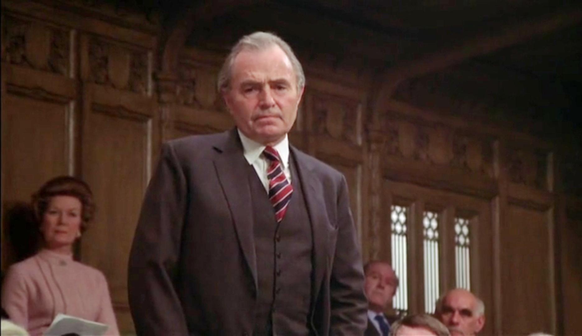 James Mason in The MacKintosh Man (1973)