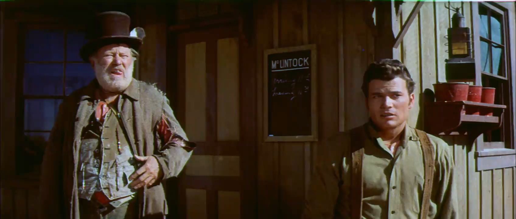 Edgar Buchanan and Patrick Wayne in McLintock! (1963)