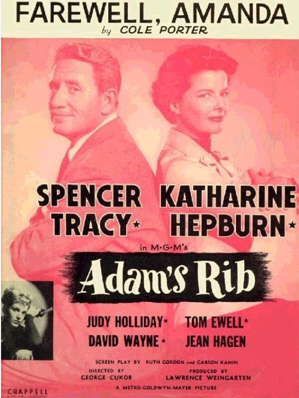 Katharine Hepburn, Spencer Tracy, and Judy Holliday in Adam's Rib (1949)