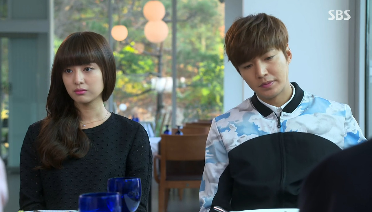 Lee Min-ho and Kim Ji-won in Heirs (2013)