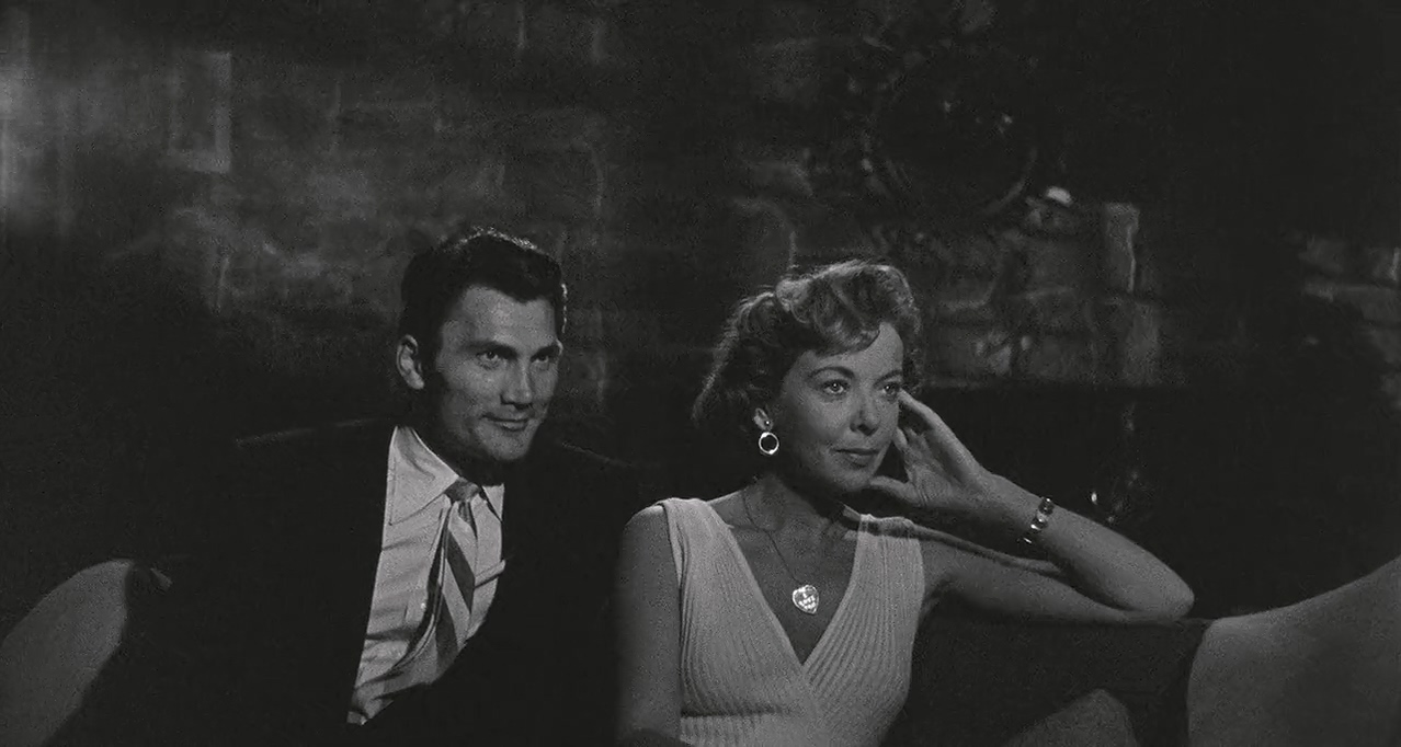 Jack Palance and Ida Lupino in The Big Knife (1955)