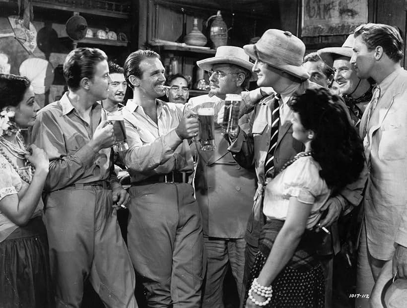 Douglas Fairbanks Jr., Vincent Price, George Sanders, Alan Hale, Anita Camargo, Julian Rivero, and Lupita Tovar in Green Hell (1940)