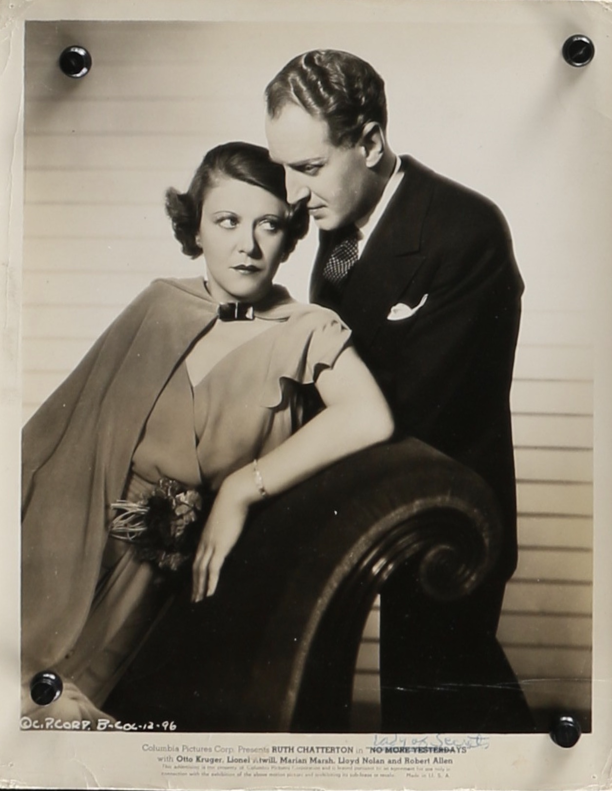 Ruth Chatterton and Otto Kruger in Lady of Secrets (1936)