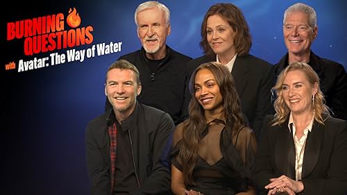 James Cameron, Sigourney Weaver, Kate Winslet, Stephen Lang, Zoe Saldana, and Sam Worthington in Burning Questions With 'Avatar: The Way of Water' (2022)