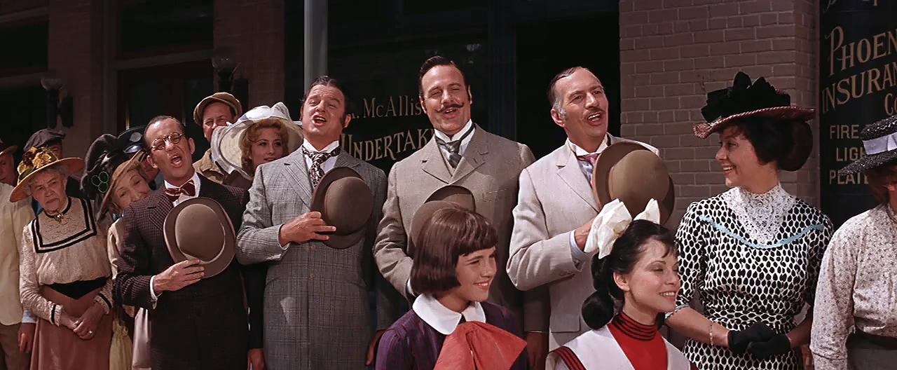 Vern Reed, Al Shea, Bill Spangenberg, and Wayne Ward in The Music Man (1962)