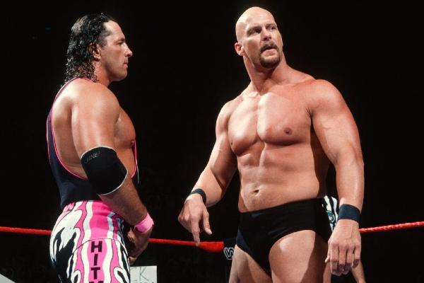 Steve Austin and Bret Hart in WrestleMania 13 (1997)