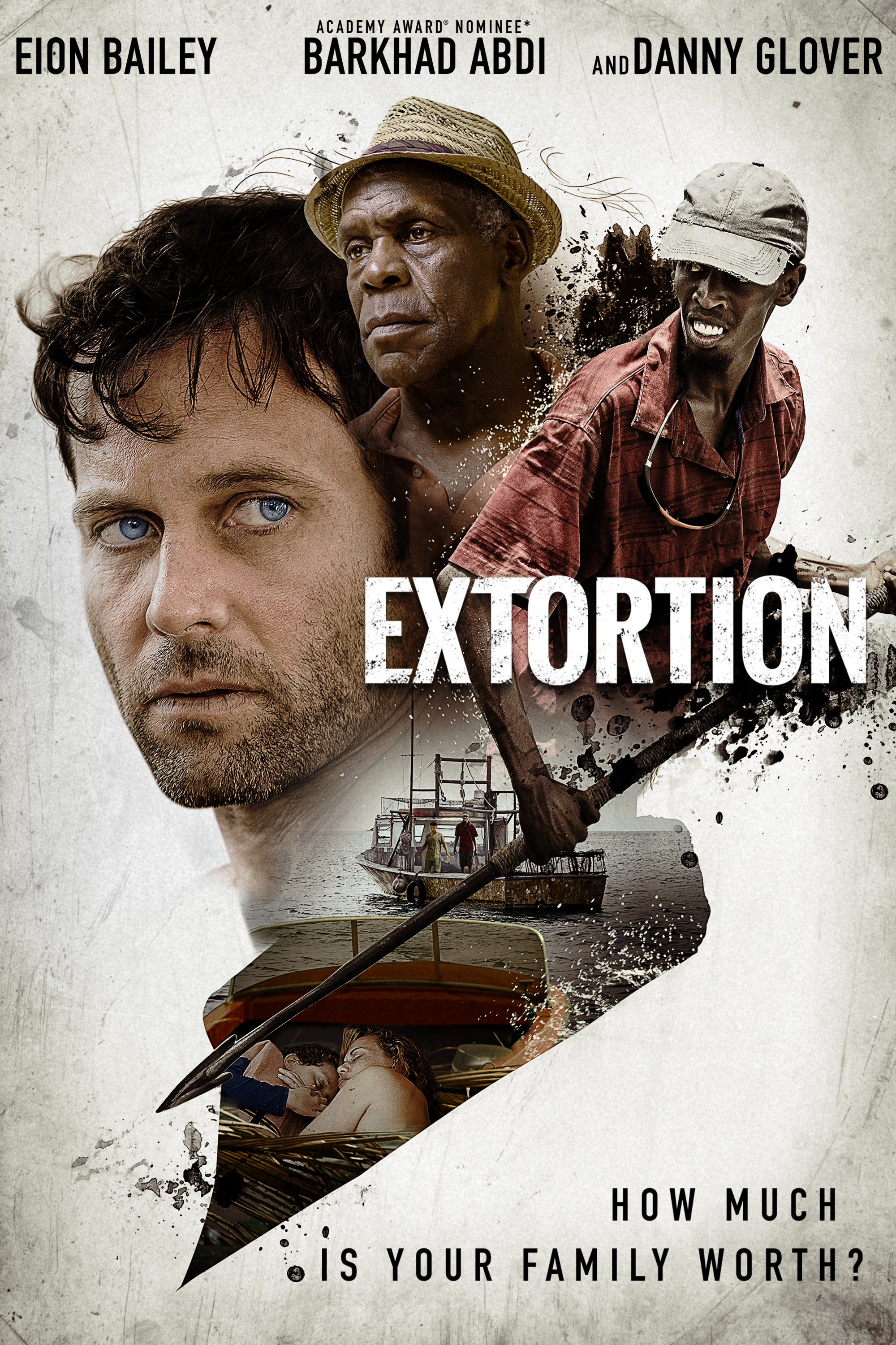 Danny Glover, Eion Bailey, and Barkhad Abdi in Extortion (2017)