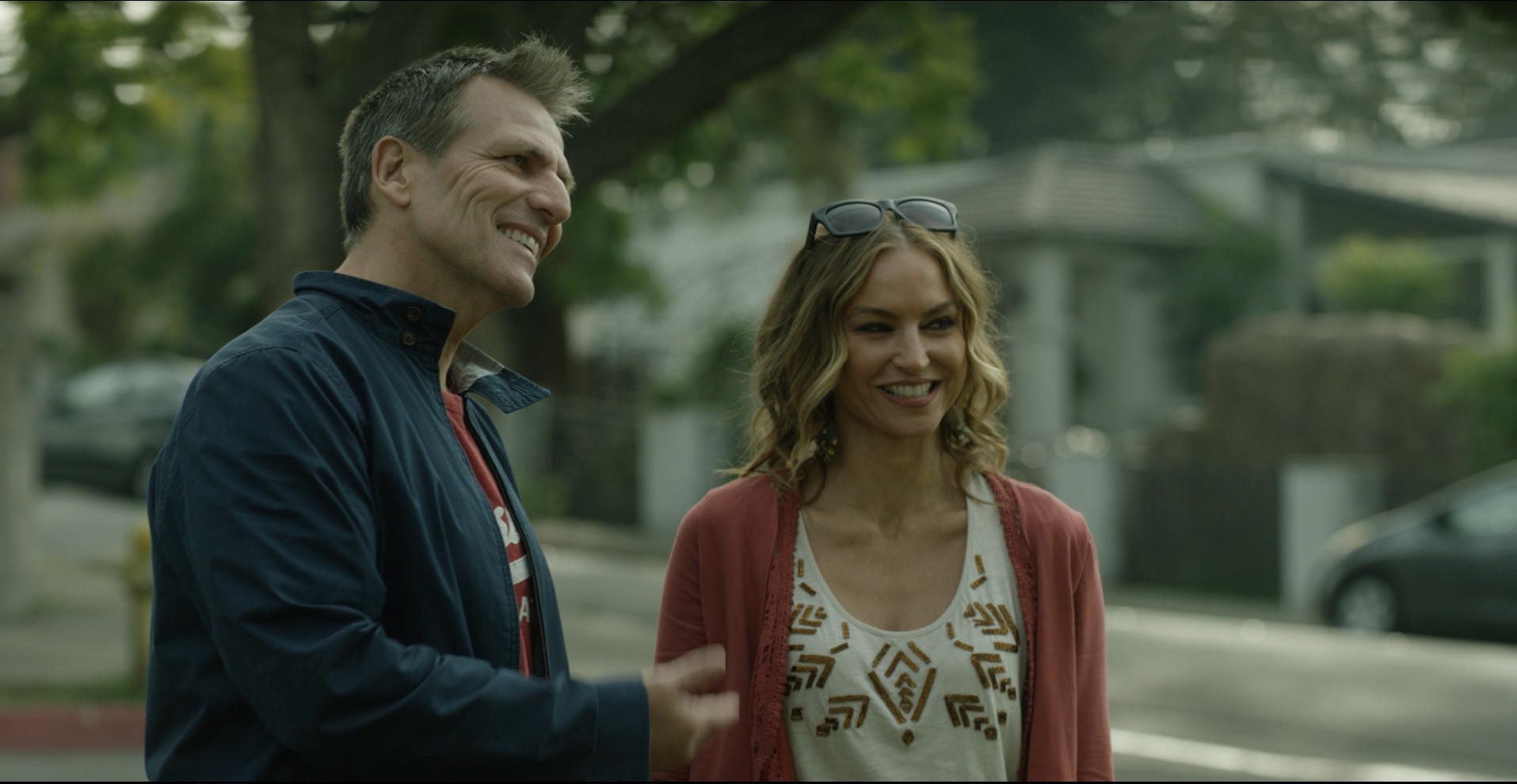 Drea de Matteo and Alex Carter in Don't Sleep (2017)