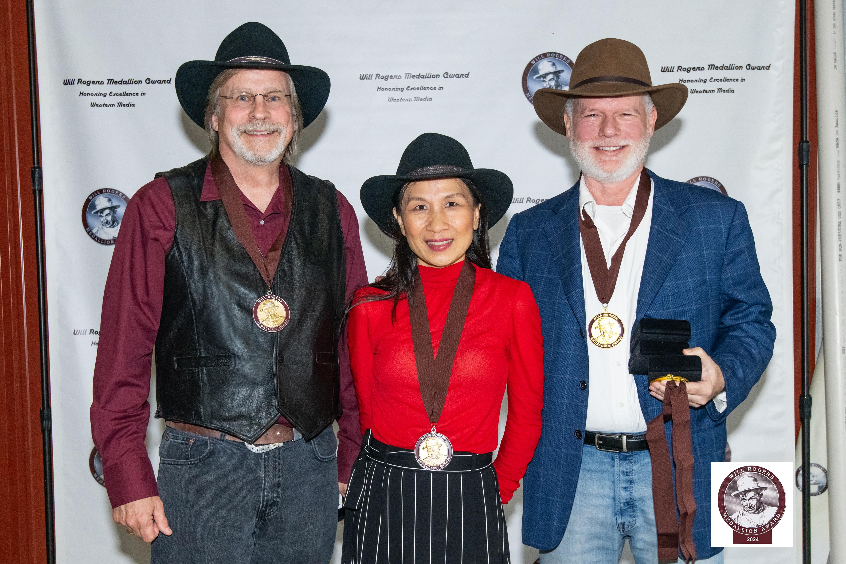 Award ceremony at The Will Roger’s medallion awards for Teller’s Camp, best dramatic western