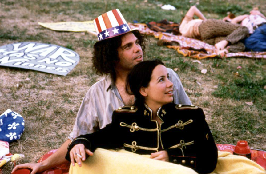 Vincent D'Onofrio and Janeane Garofalo in Steal This Movie (2000)