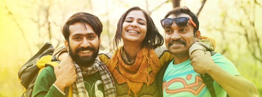 Shine Tom Chacko, Soubin Shahir, and Srinda in Popcorn (2016)