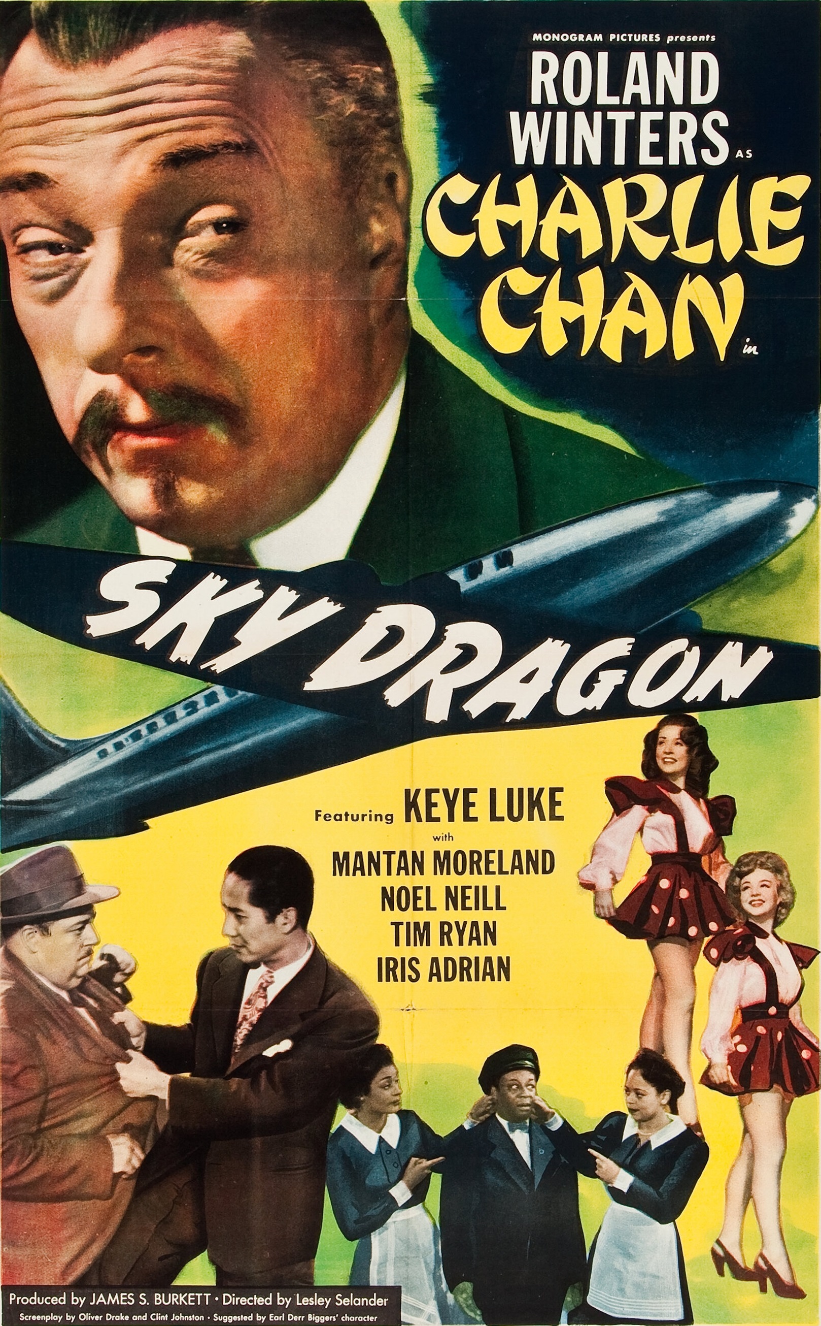 Iris Adrian, Keye Luke, Mantan Moreland, Noel Neill, Tim Ryan, and Roland Winters in The Sky Dragon (1949)