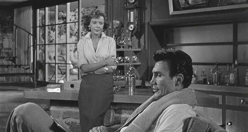 Jack Palance and Ida Lupino in The Big Knife (1955)