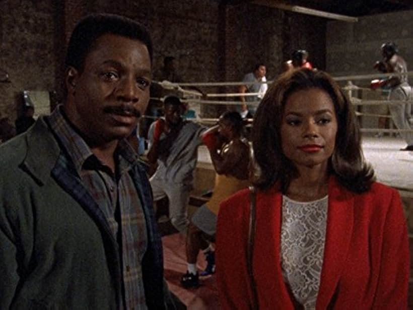 Carl Weathers and Alex Datcher in In the Heat of the Night (1988)