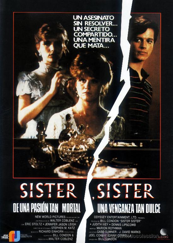 Jennifer Jason Leigh, Eric Stoltz, and Judith Ivey in Sister, Sister (1987)