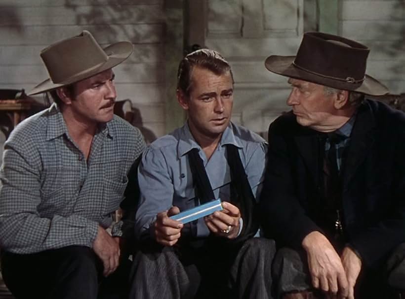 Alan Ladd, William Demarest, and Robert Preston in Whispering Smith (1948)