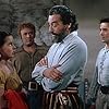 Tyrone Power, Lee J. Cobb, Cesar Romero, and Jean Peters in Captain from Castile (1947)