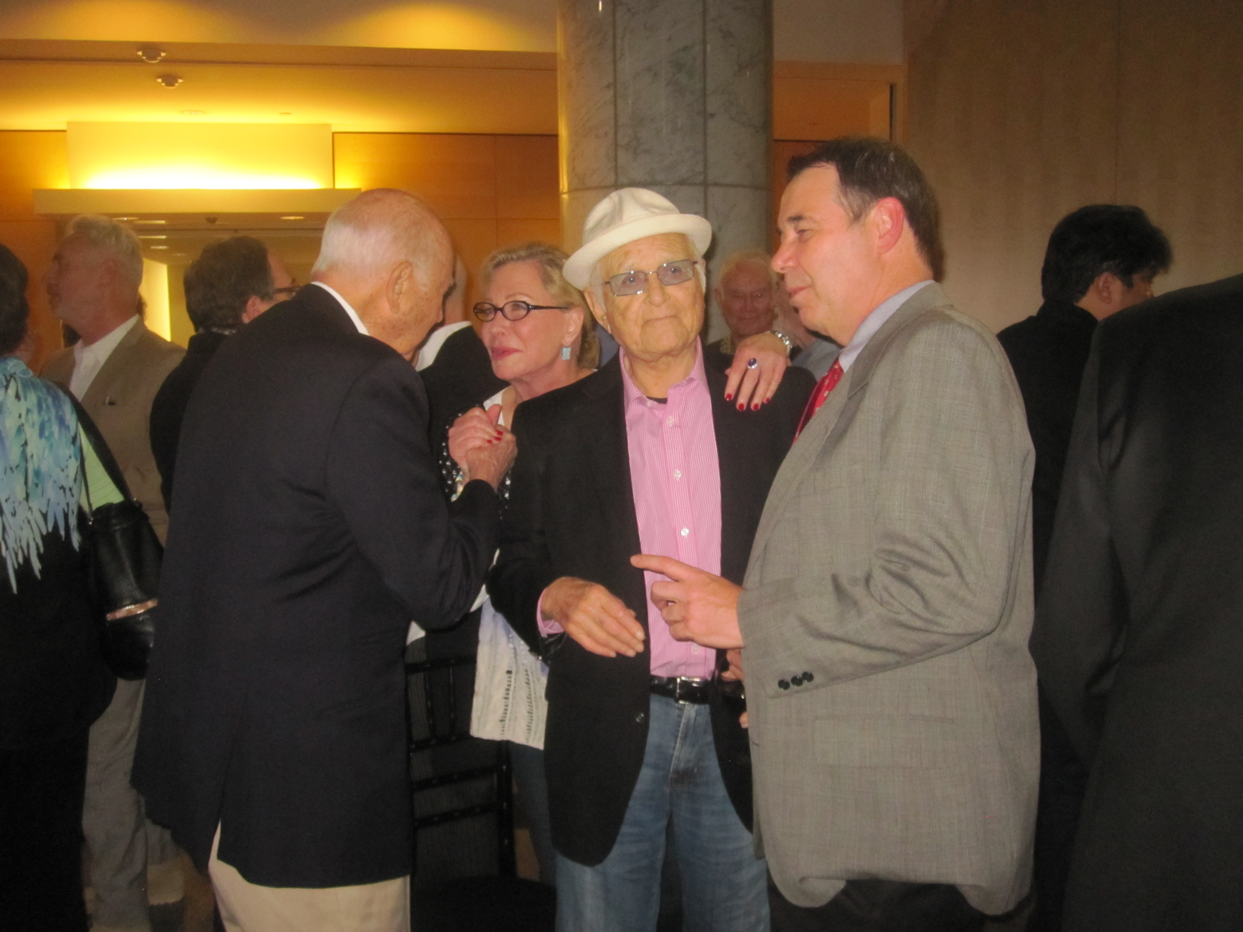 with Norman Lear, L.A., 2013