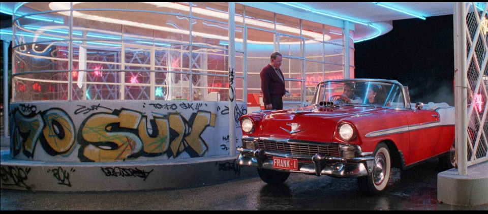 Ned Manning, Natalie McCurry, and Peter Whitford in Dead End Drive-In (1986)