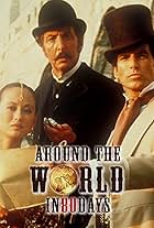 Pierce Brosnan, Eric Idle, and Julia Nickson in Around the World in 80 Days (1989)