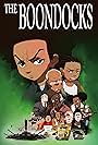 Samuel L. Jackson, Edward Asner, Regina King, Nick Jameson, Charlie Murphy, Greg Travis, Gary Anthony Williams, John Witherspoon, Cedric Yarbrough, Bobb'e J. Thompson, and Carl Jones in The Boondocks (2005)