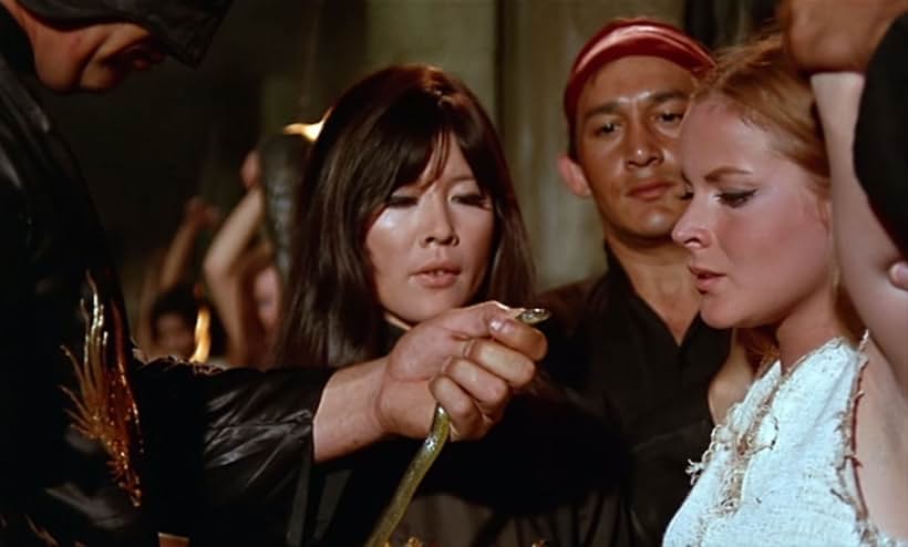 Tsai Chin and Loni von Friedl in The Blood of Fu Manchu (1968)