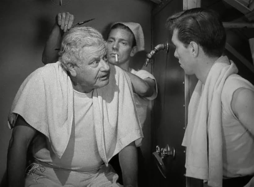 Alan Hale, Robert Hutton, and Paul Langton in Destination Tokyo (1943)