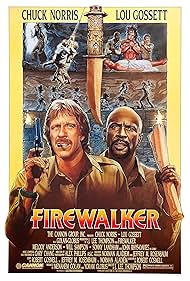 Louis Gossett Jr. and Chuck Norris in Firewalker (1986)