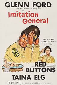 Red Buttons, Glenn Ford, and Taina Elg in Imitation General (1958)