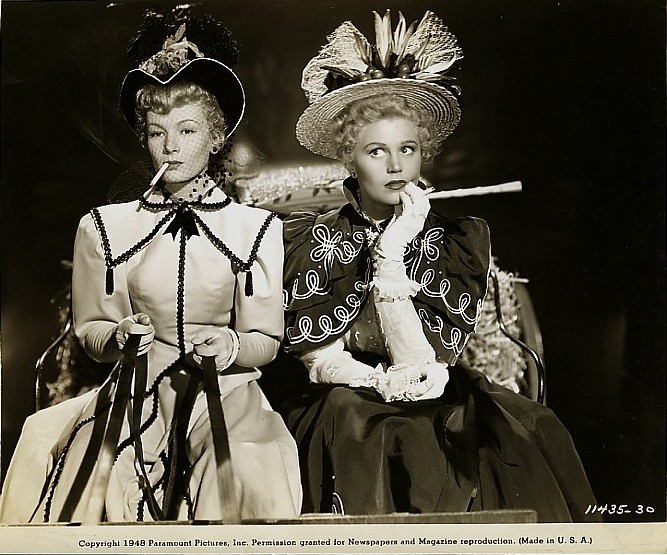 Veronica Lake and Joan Caulfield in The Sainted Sisters (1948)