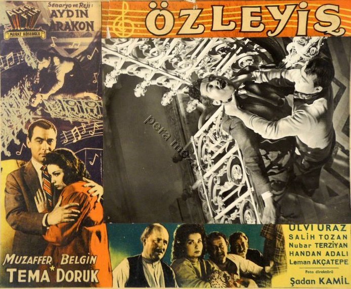 Belgin Doruk, Muzaffer Tema, Nubar Terziyan, Salih Tozan, and Ulvi Uraz in Özleyis (1961)