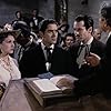 Henry Fonda, Tyrone Power, Spencer Charters, and Nancy Kelly in Jesse James (1939)