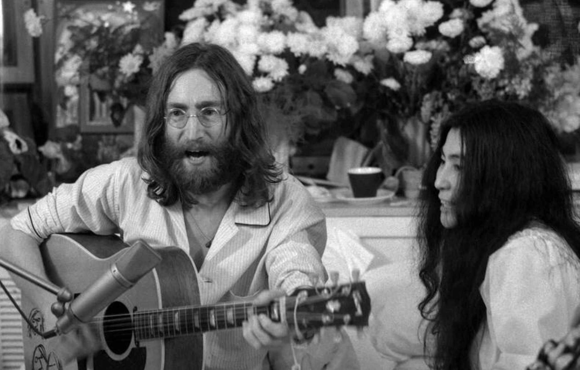 John Lennon and Yoko Ono in Imagine: John Lennon (1988)