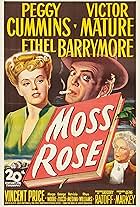 Ethel Barrymore, Victor Mature, and Peggy Cummins in Moss Rose (1947)