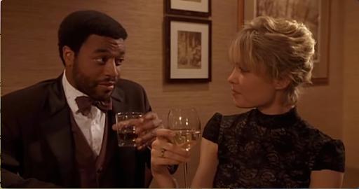 Chiwetel Ejiofor and Radha Mitchell in Melinda and Melinda (2004)