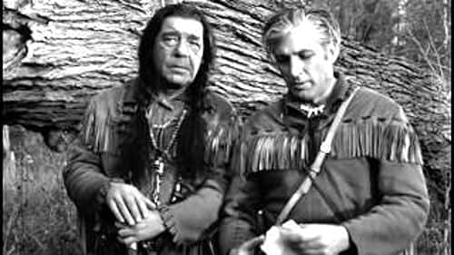 Lon Chaney Jr. and John Hart in Hawkeye and the Last of the Mohicans (1957)