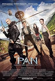 Hugh Jackman, Garrett Hedlund, Rooney Mara, and Levi Miller in Pan - Viaggio sull'isola che non c'è (2015)