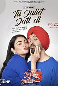 Neeru Bajwa and Diljit Dosanjh in Jatt & Juliet 3 (2024)