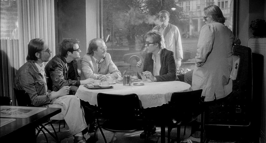 Asmo Hurula, Sakari Kuosmanen, and Matti Pellonpää in Calamari Union (1985)