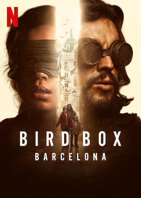 Naila Schuberth, Mario Casas, and Georgina Campbell in Bird Box: Barcelona (2023)