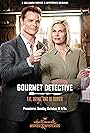 Brooke Burns and Dylan Neal in Gourmet Detective: Eat, Drink, and Be Buried (2017)