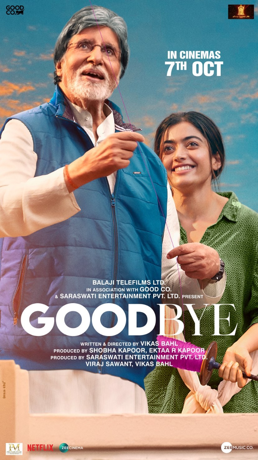 Amitabh Bachchan and Rashmika Mandanna in Goodbye (2022)