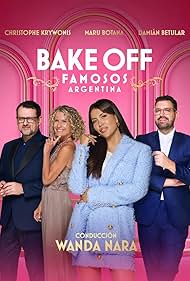 Maru Botana, Damián Betular, Wanda Nara, and Christophe Krywonis in Bake Off Famosos Argentina (2024)