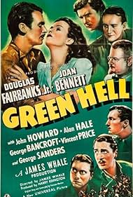 Joan Bennett, Douglas Fairbanks Jr., Vincent Price, George Sanders, Alan Hale, George Bancroft, and John Howard in Green Hell (1940)